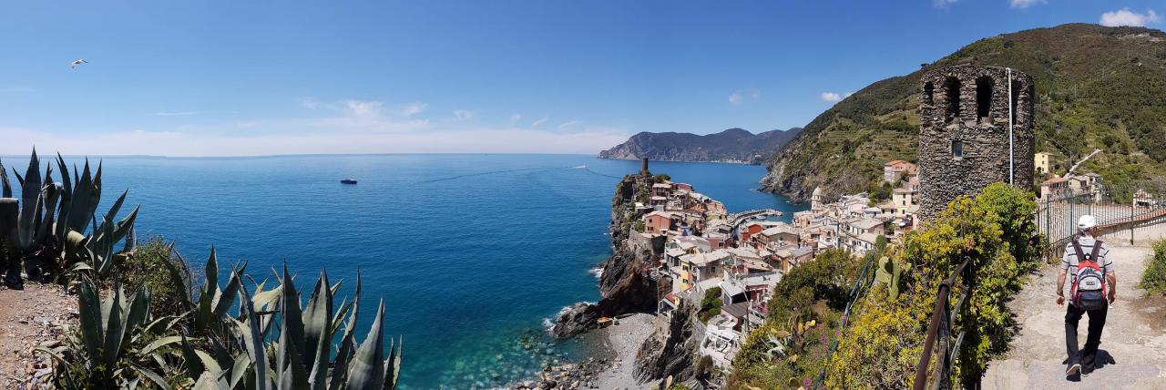 ça fait du bien d'arriver à Vernazza, la vue est sublime