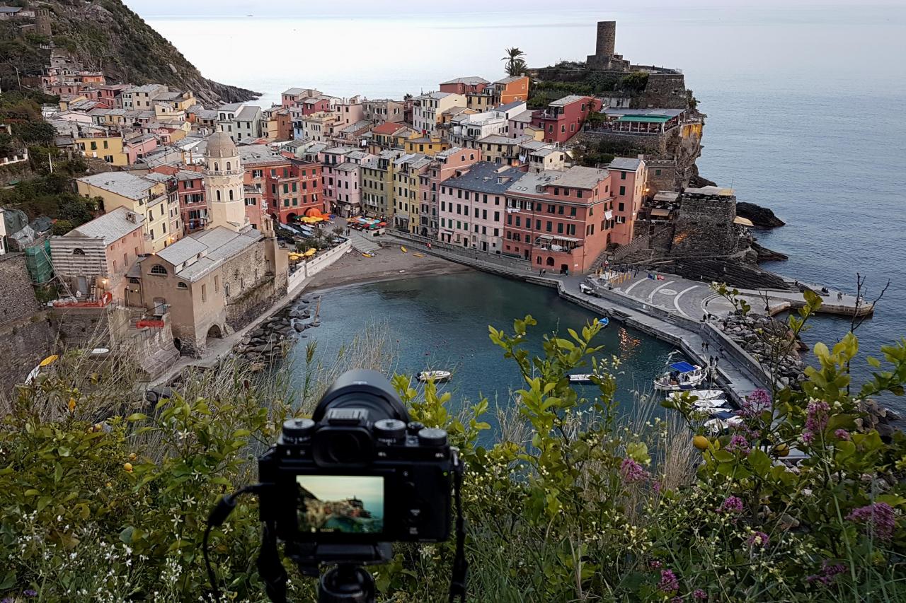 Retour à Vernazza pour ma photo de nuit ...