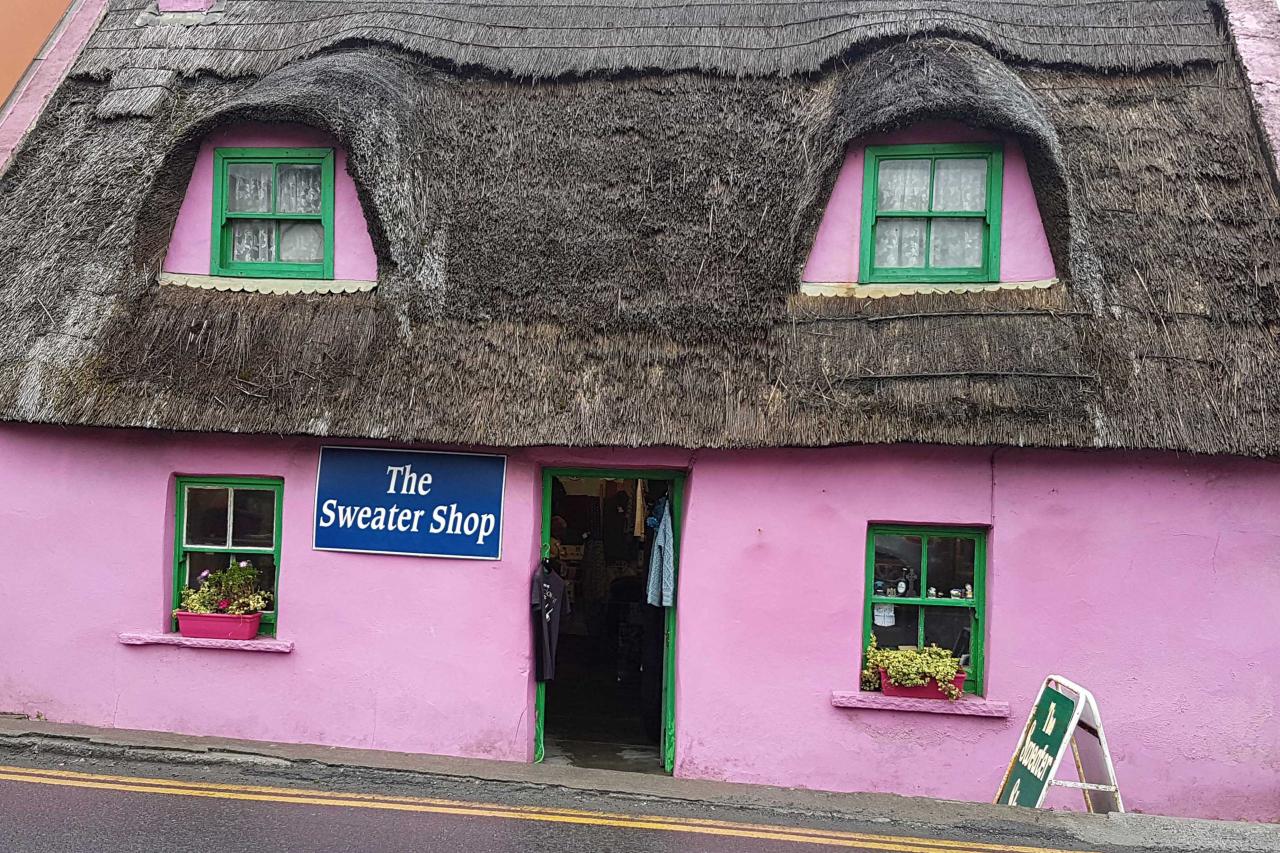 petite chaumière à Doolin (le point de départ pour les îles d'Aran)