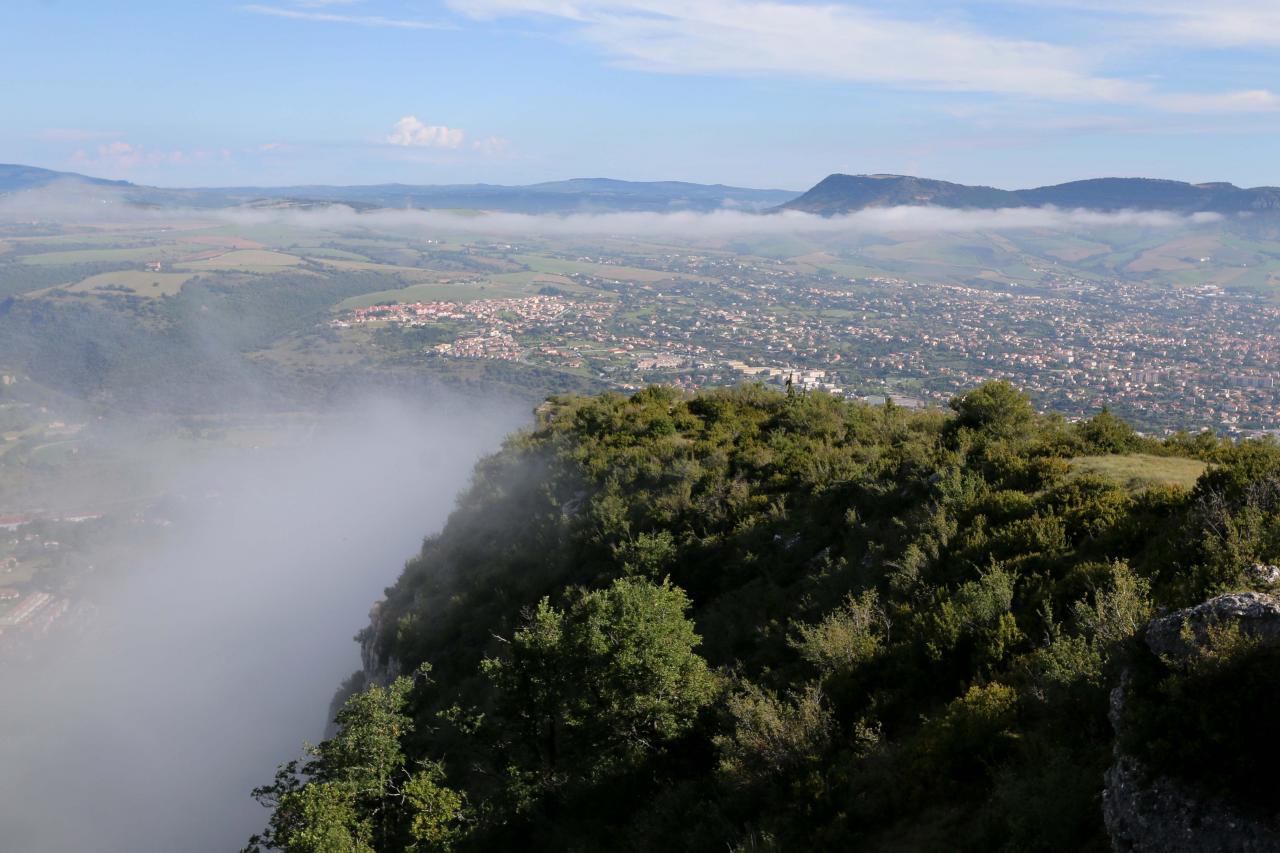 Le viaduc sort du brouillard après 1h30 d'attente ... la récompense !