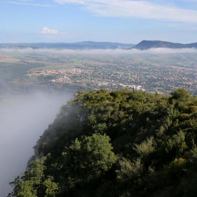 Le viaduc sort du brouillard après 1h30 d'attente ... la récompense !