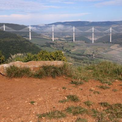 Le viaduc sort du brouillard après 1h30 d'attente ... la récompense !