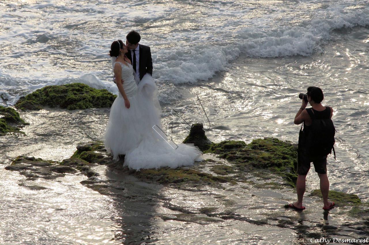 La chance est au rendez-vous, ma première mariée, celle-ci en blanc 