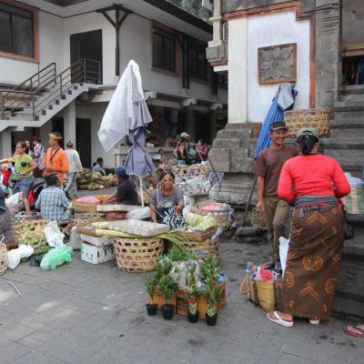 Un petit tour au marché de Ubud avant notre départ