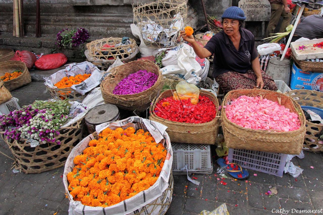 Les couleurs du marché, ici Ubud, mais tout Bali est colorée