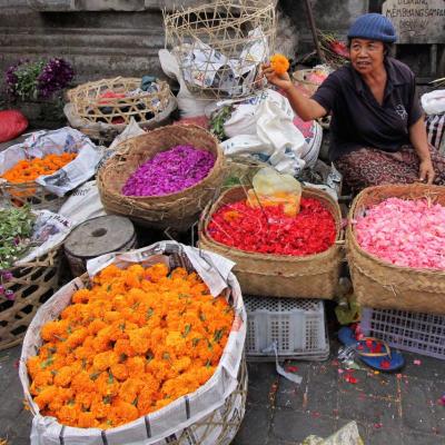 Les couleurs du marché, ici Ubud, mais tout Bali est colorée