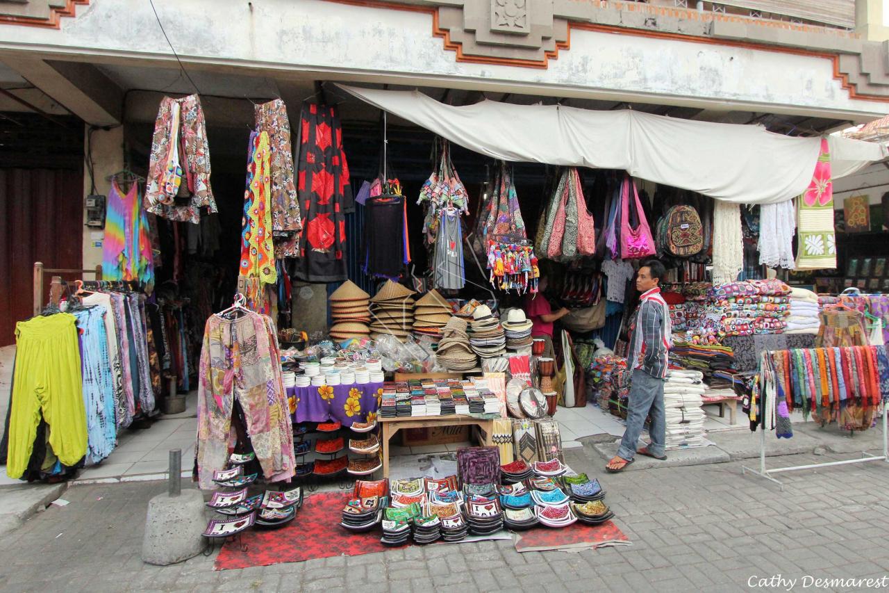 Un petit tour au marché de Ubud avant notre départ