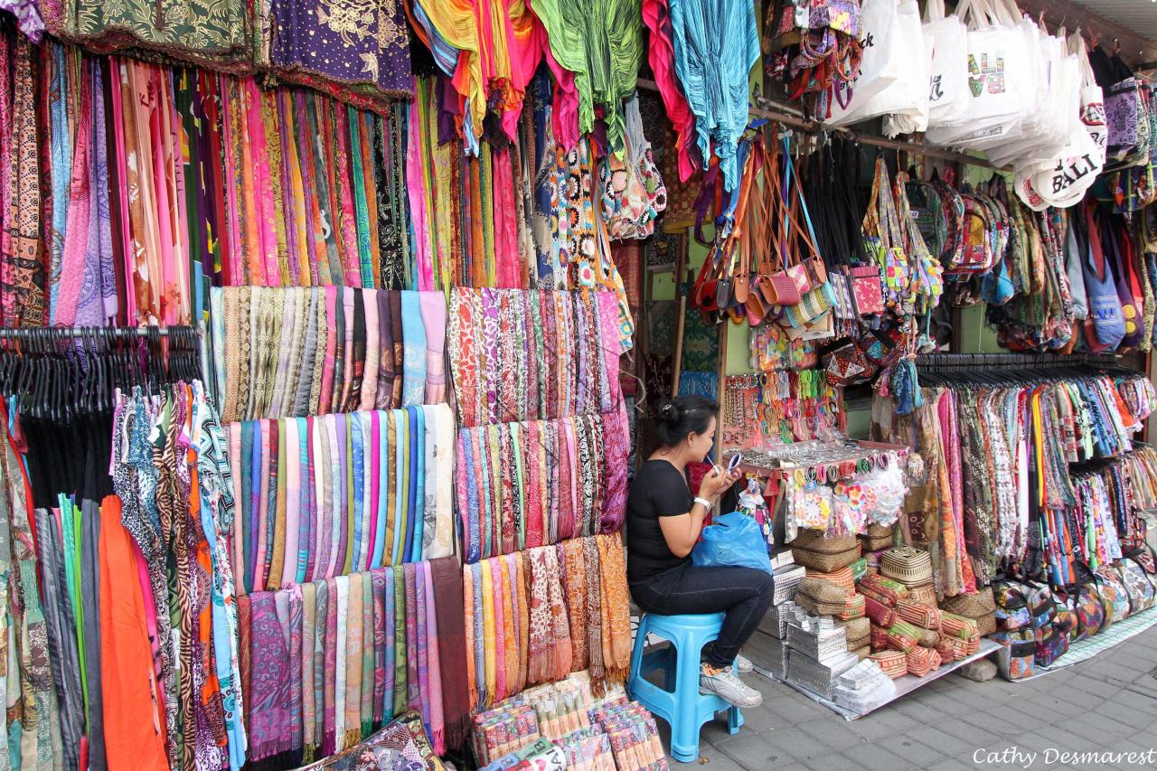 Les couleurs du marché, ici Ubud, mais tout Bali est colorée