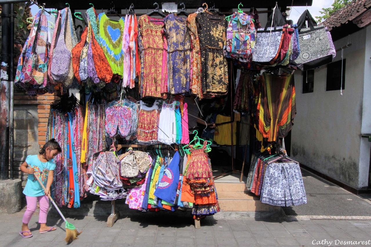 Les couleurs du marché, ici Ubud, mais tout Bali est colorée