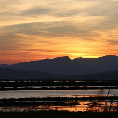 Coucher de soleil sur la presqu'île de Giens