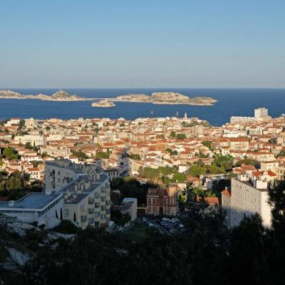 Les îles du Frioul vues de Notre Dame de la Garde