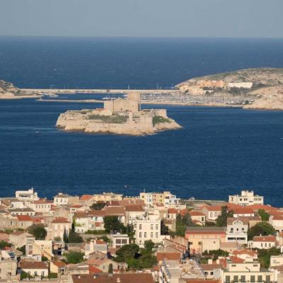 Les îles du Frioul vues de Notre Dame de la Garde