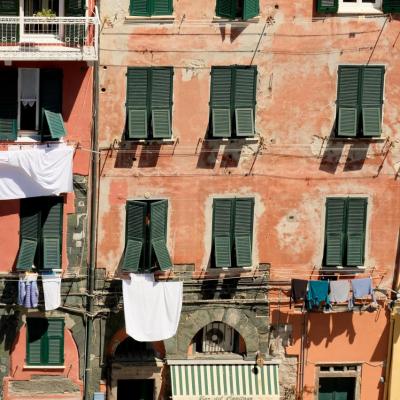 zoom sur les façades typiques de Vernazza