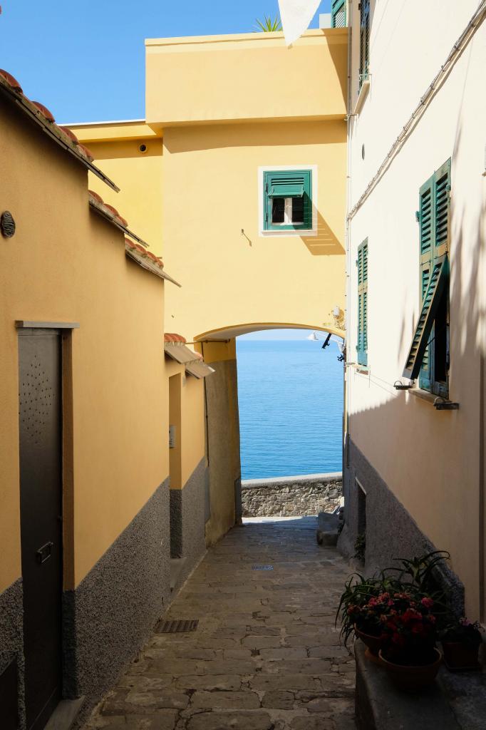 un beau panorama va apparaître au bout de cette ruelle ...