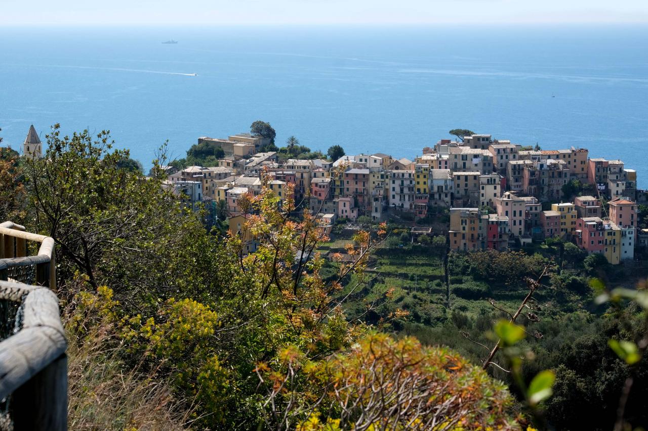 Vue splendide du sentier sur Corniglia