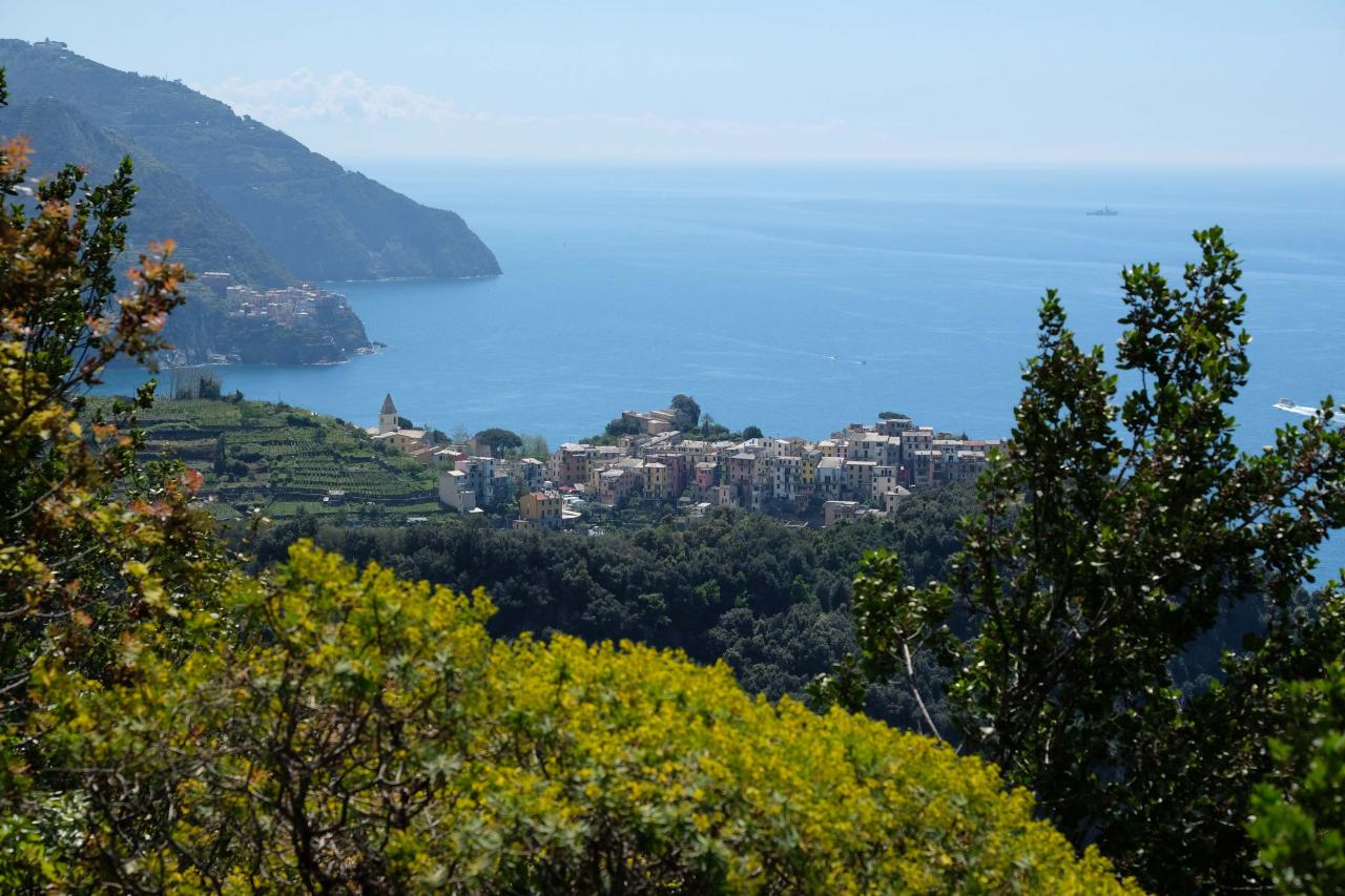 point de vue sur Corniglia et Manarola