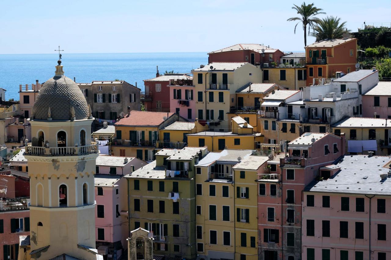 zoom du sentier sur Vernazza