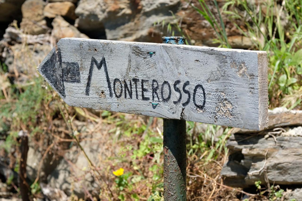 et c'est reparti pour Monterrosso - 3,3 kms mais très durs au départ