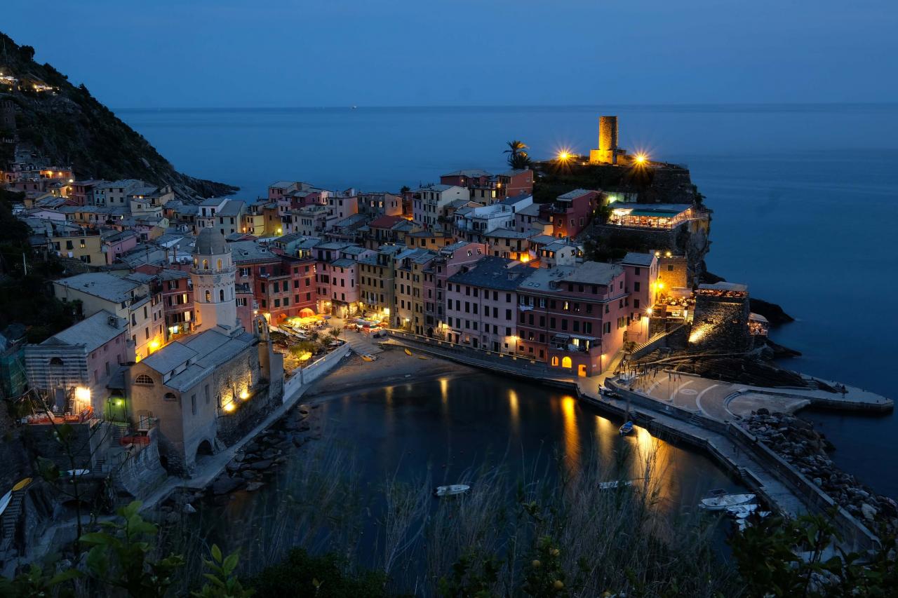 Retour à Vernazza pour ma photo de nuit ...