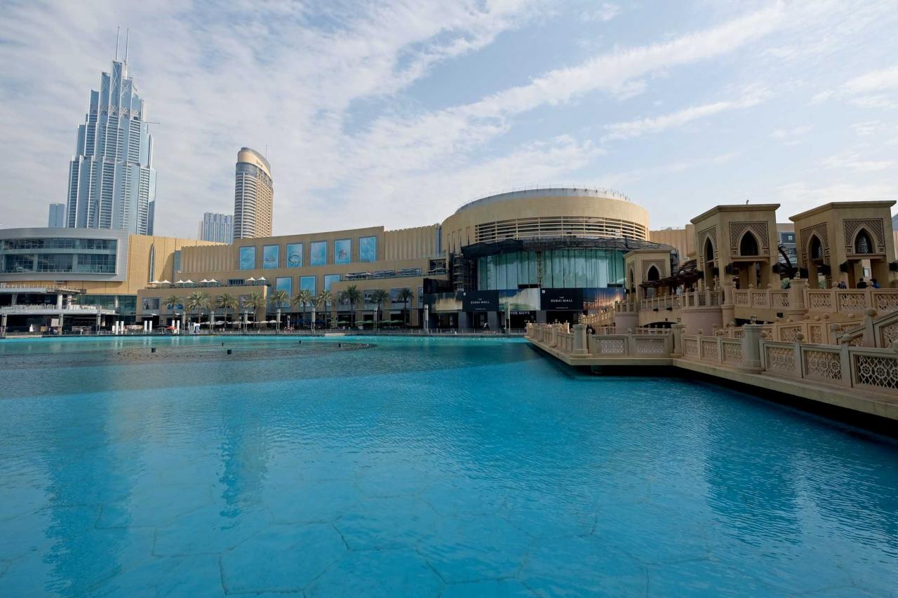 accès au Dubai Mall pour monter aux plateformes de la Burj Khalifa