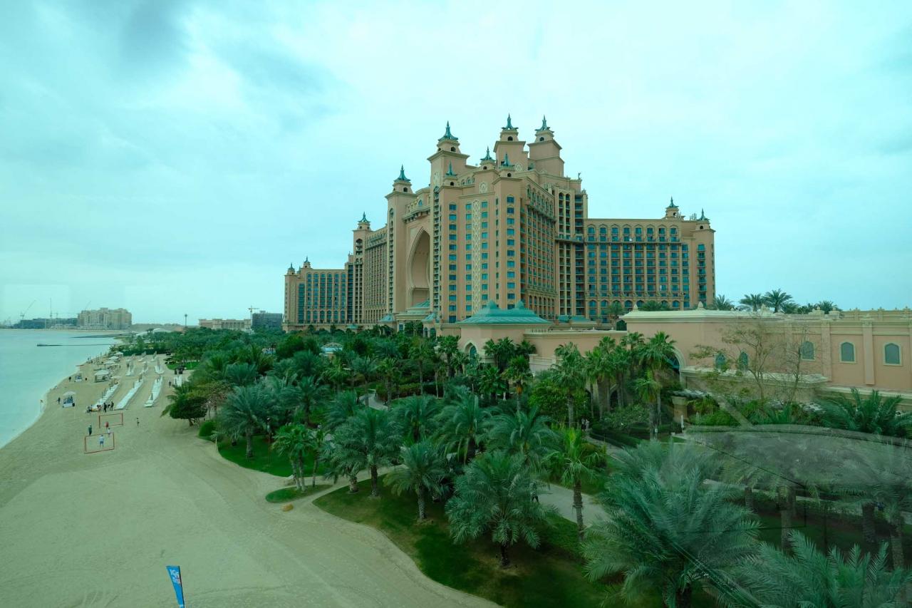 L'hôtel Atlantis avec un aquaventure waterparc de 17 hectares