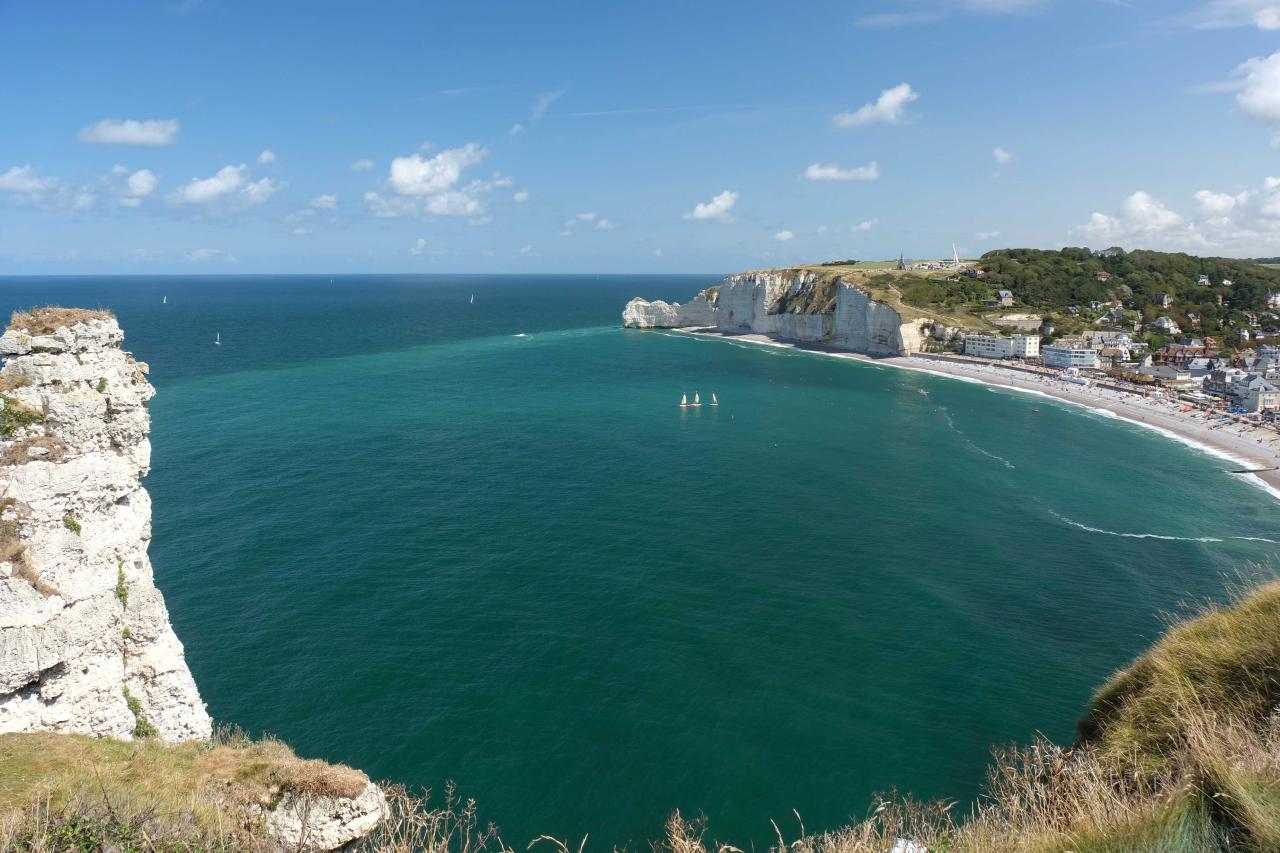 vue sur la baie d'Etretat