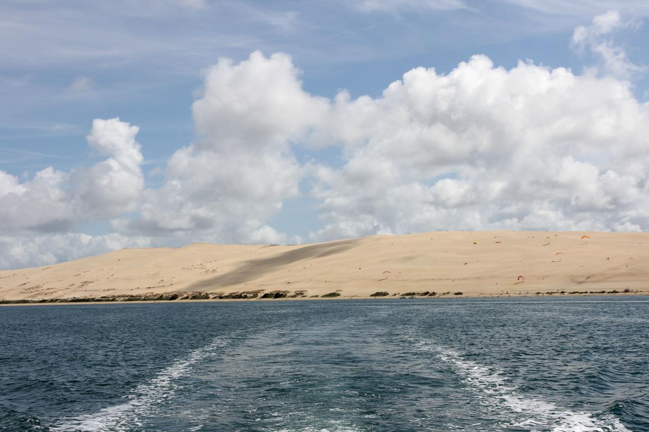 La dune du Pilat, vue du Banc d'Arguin