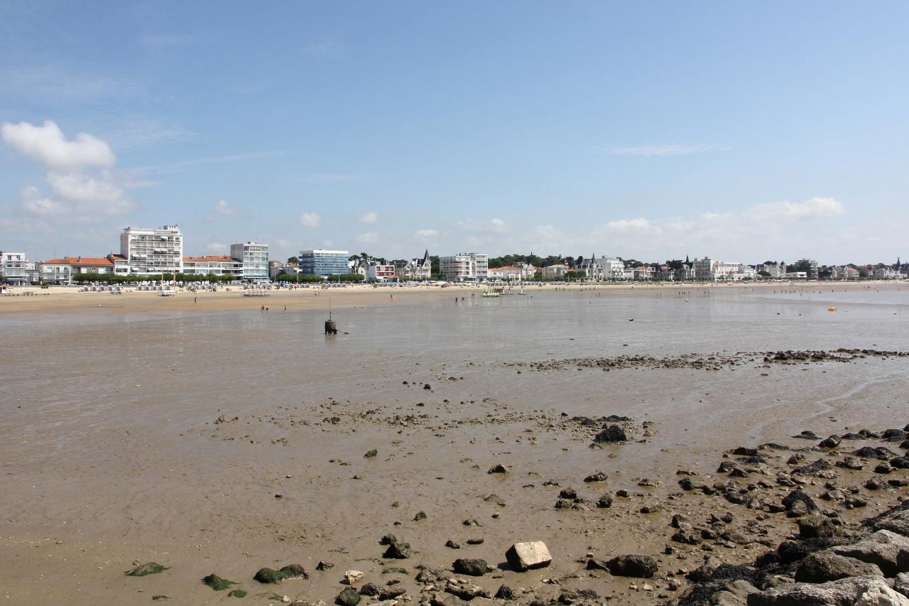 La grande plage de Royan à marée basse