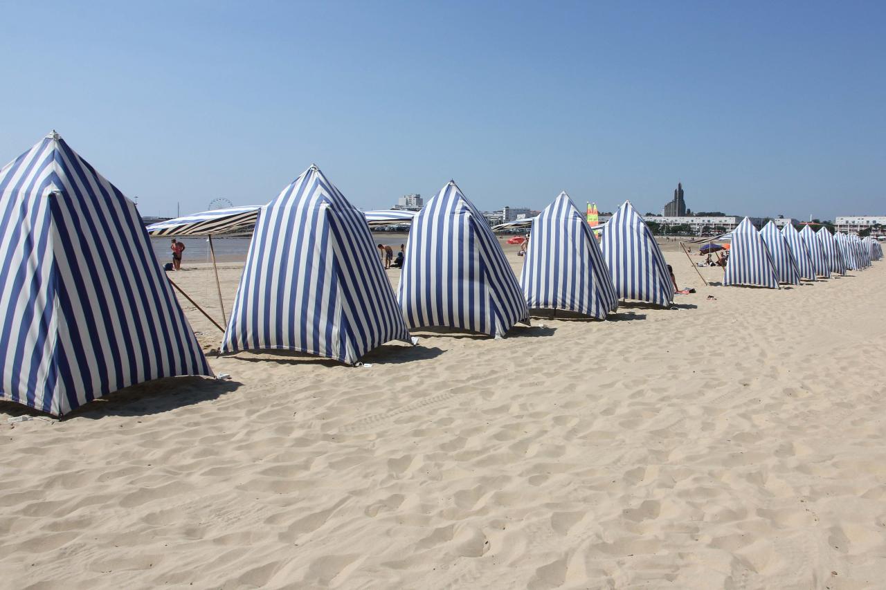 La grande plage de Royan à marée basse