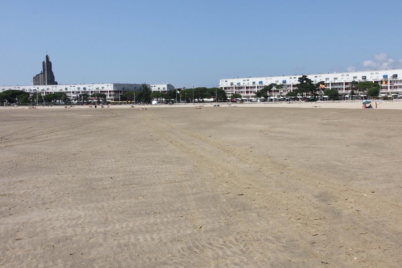 La grande plage de Royan à marée basse