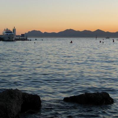 Coucher de soleil sur port Gallice (août 2004) G5 - 20h27