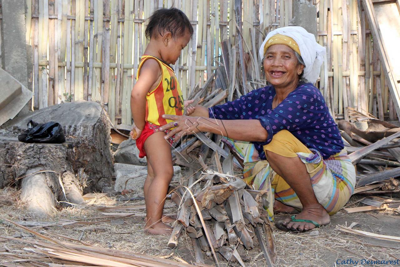 Une mamy insulaire et son petit