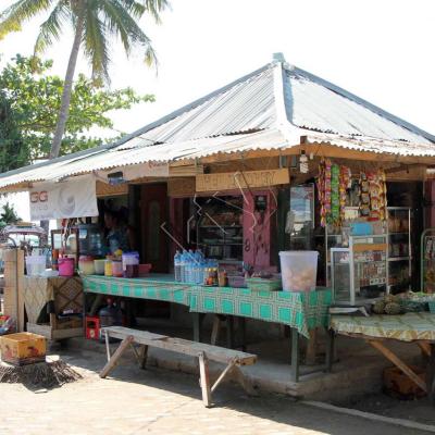 warong sur le port de Gili Air