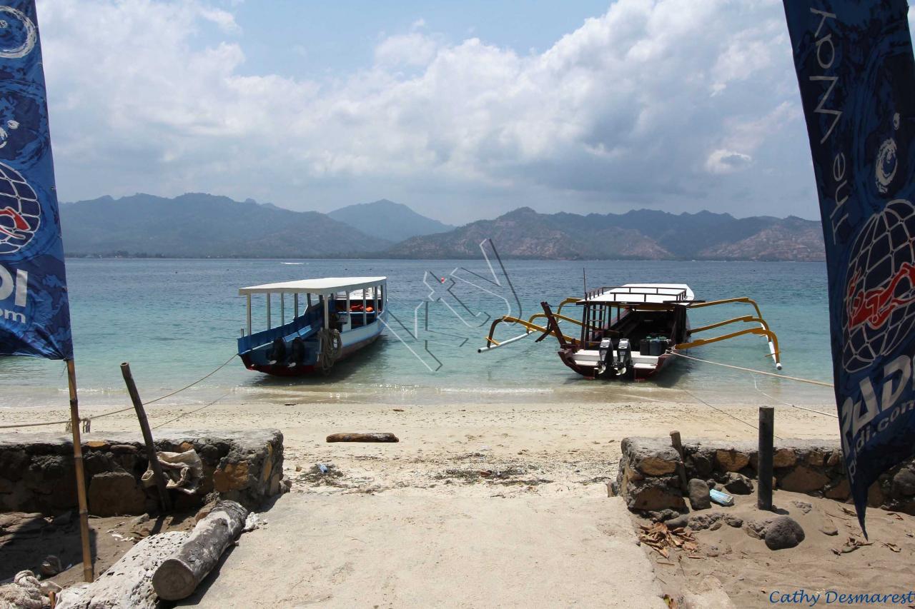 	 face à Lombok