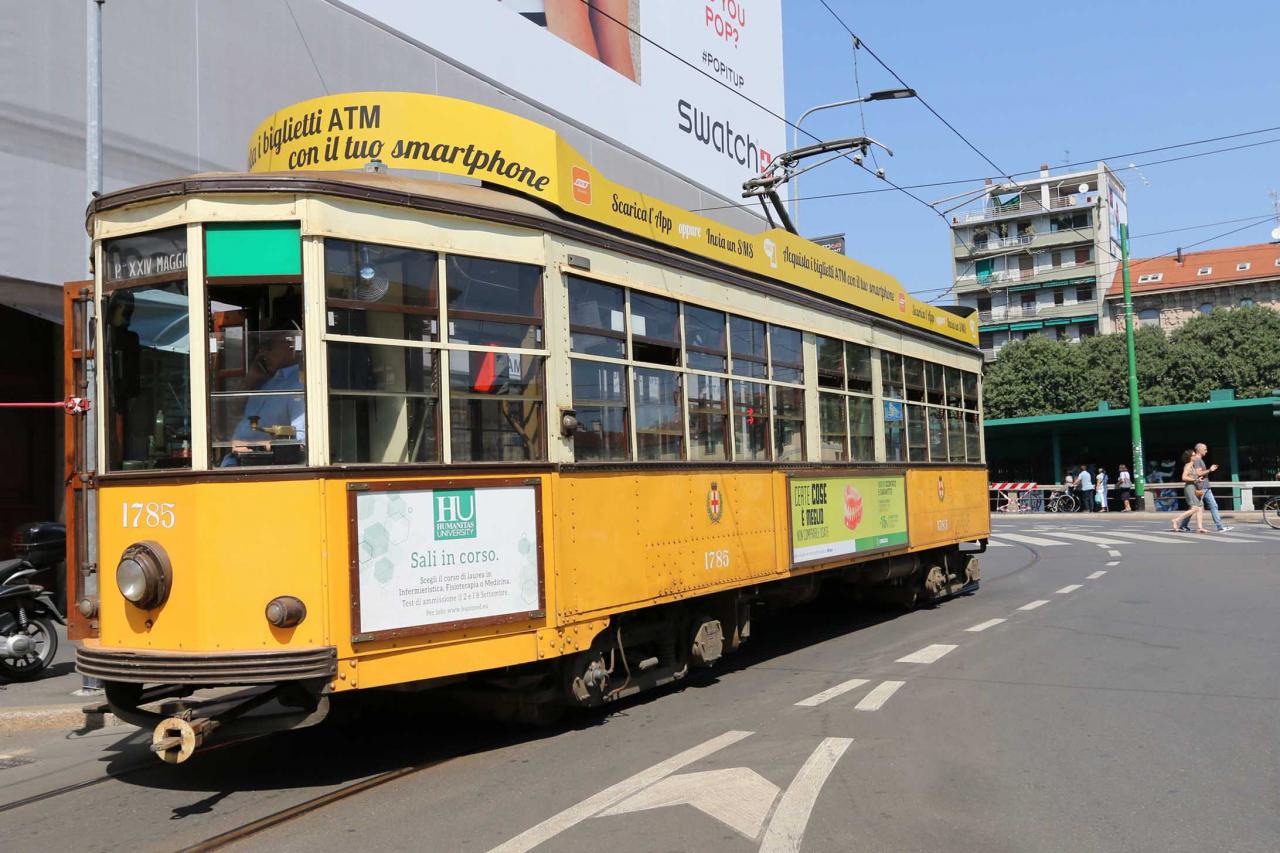 1er objectif, aller voir le Duomo et pour ça je prends le Tramway