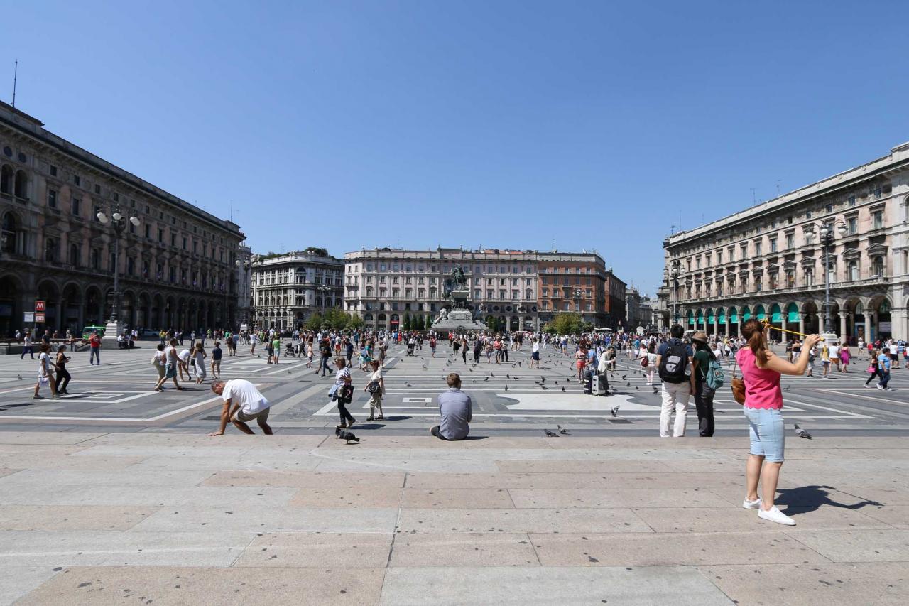 La Piazza del Duomo est la plus belle place de Milan