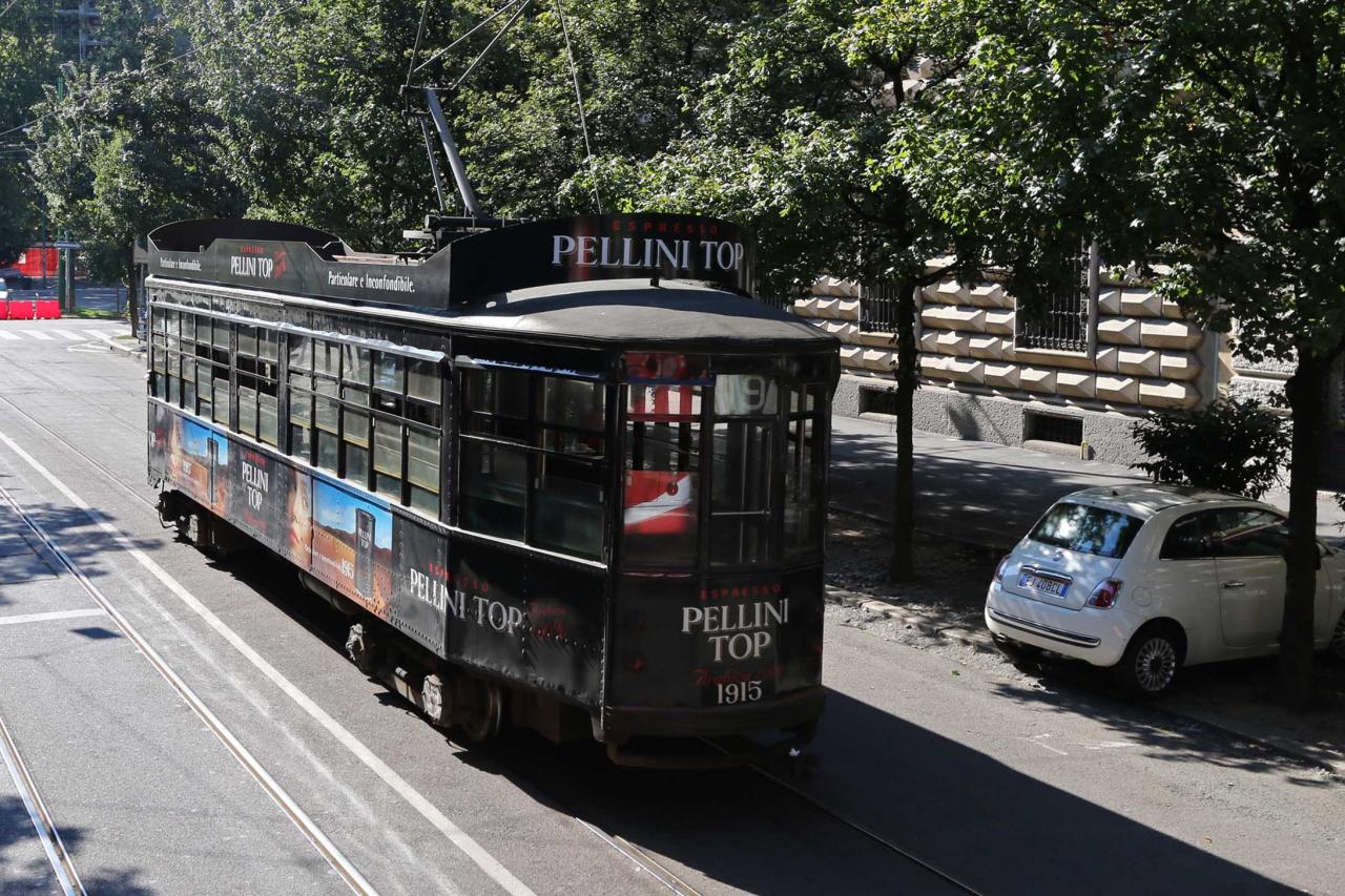 Les Milanais ont su garder et préserver les vieux tramways !