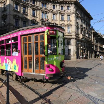 la piazza Cordusio, le centre administratif et financier de Milan