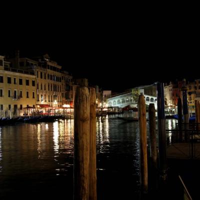 Le grand canal et ses palais et palaces aux abords du Rialto