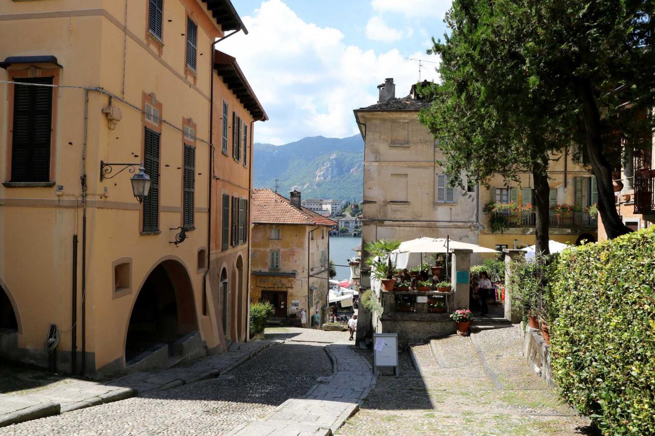 Orta San Giulio, petite ville située au Sud du lac d’Orta