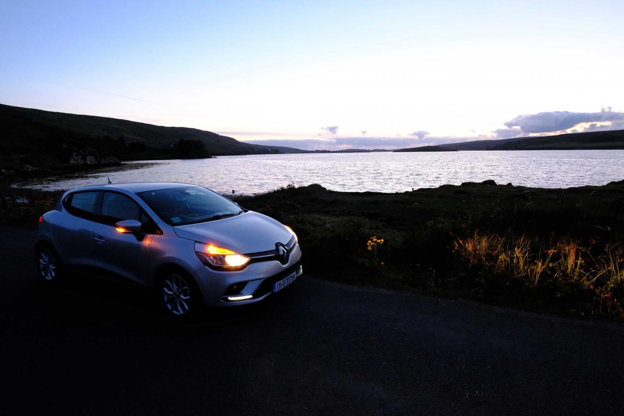 les paysages de la Sky Road sont magnifiques même au crépuscule