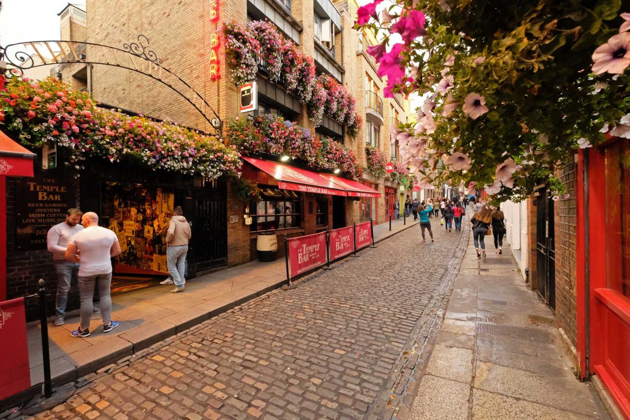 célèbre quartier haut en couleur connu pour ses nombreux Pubs