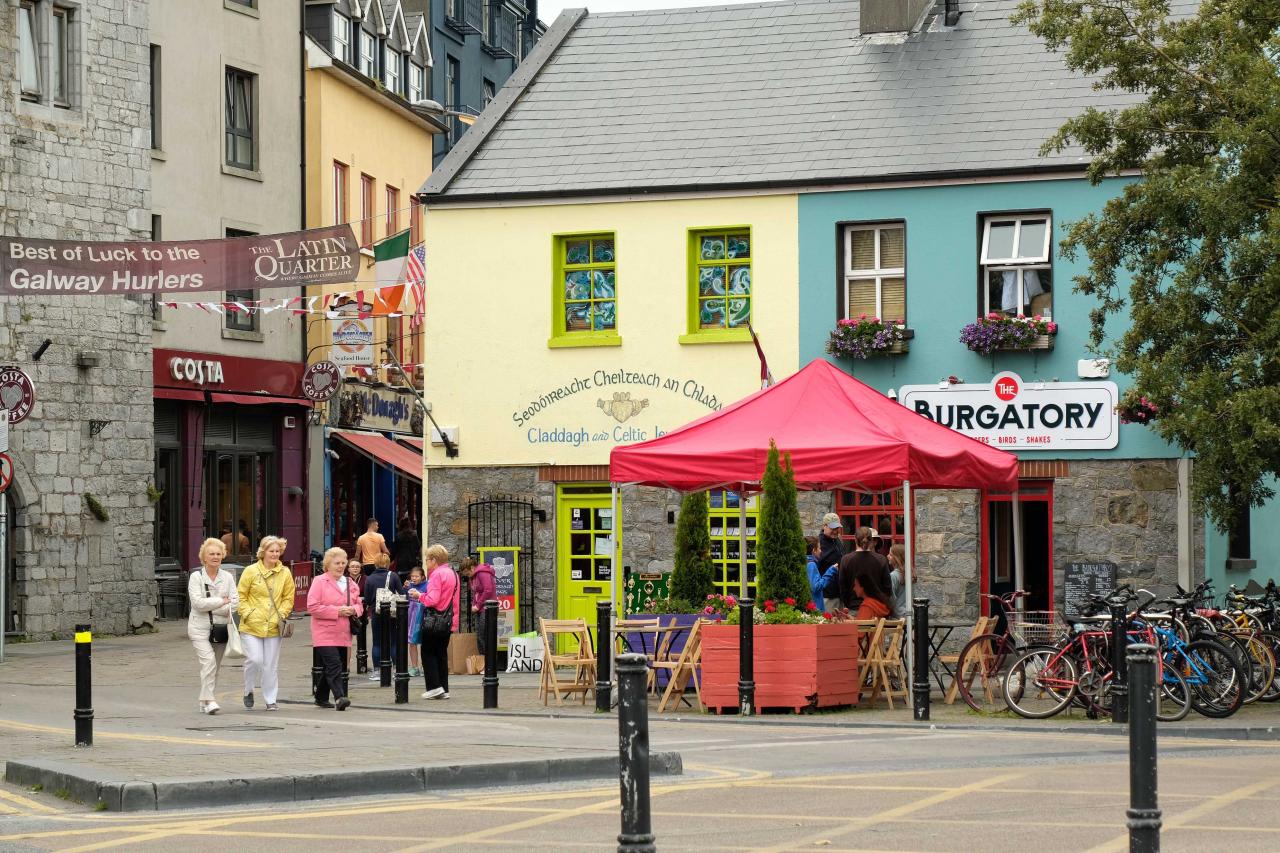 Galway, ville vivante, où il fait bon vivre ! mais pas en août !!