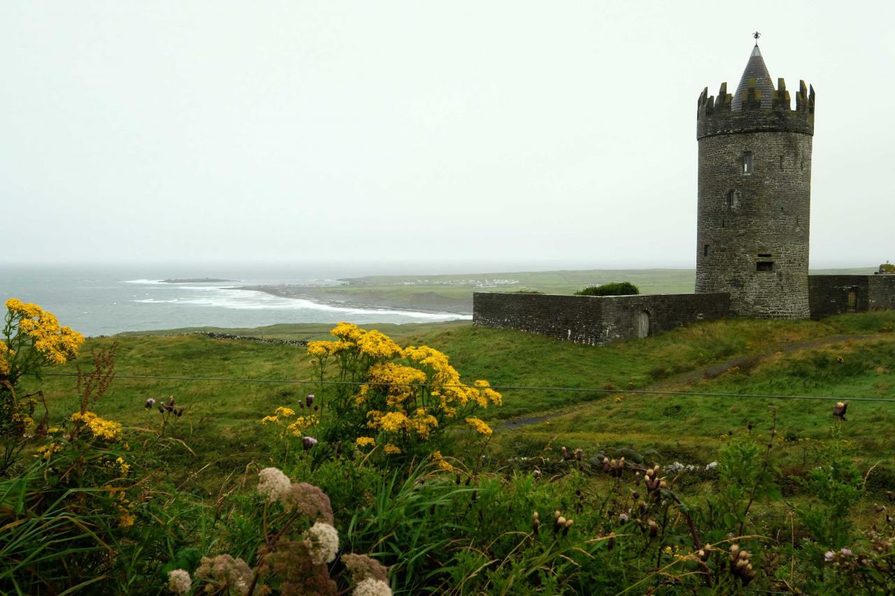 Le mauvais temps nous empêchera de voir les falaises de Moher !!