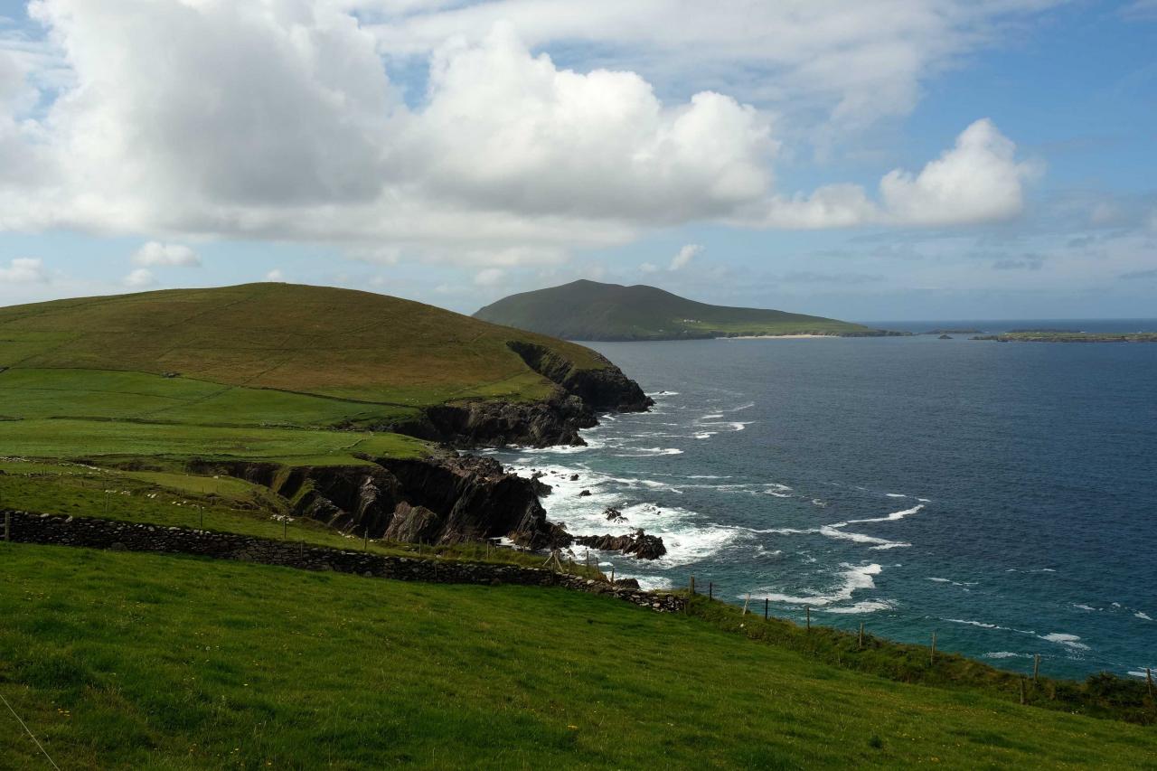 la péninsule de Dingle est le point le plus à l'ouest de l'Irlande