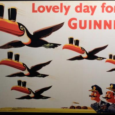 Au niveau 2, la pub Guinness et tous les objets publicitaires