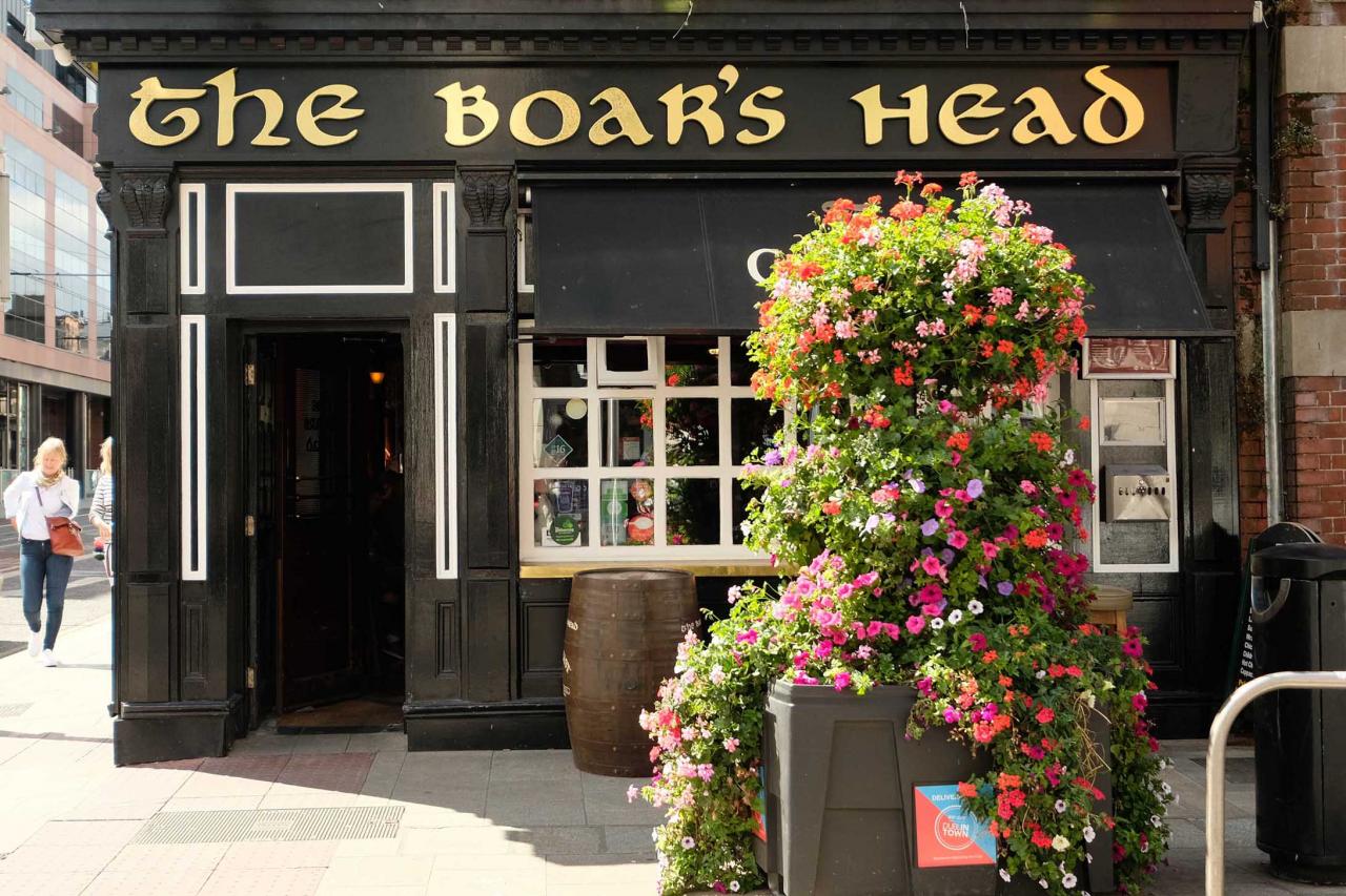 The Boar's Head (tête de sanglier) spécialité de ragoût irlandais
