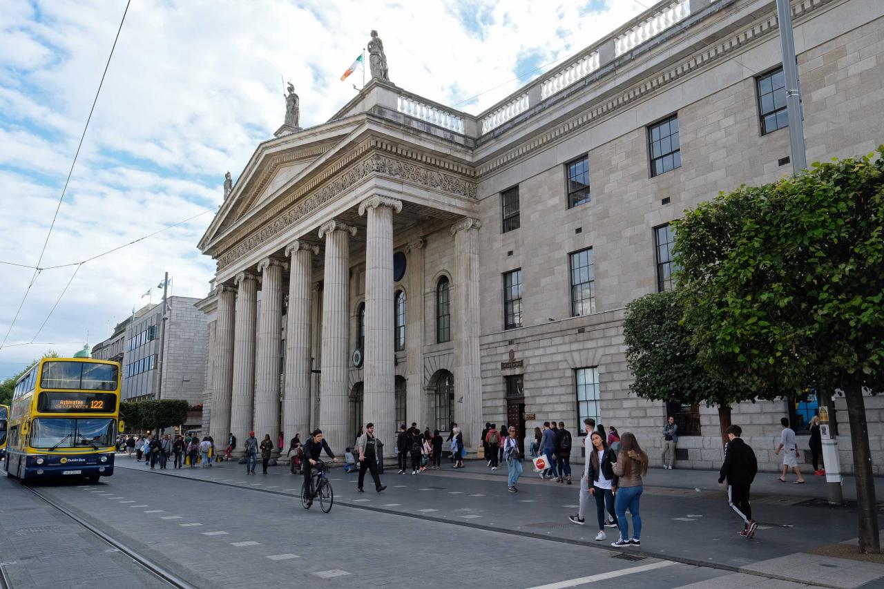 le siège officiel de la Banque postale de Dublin, monument historique