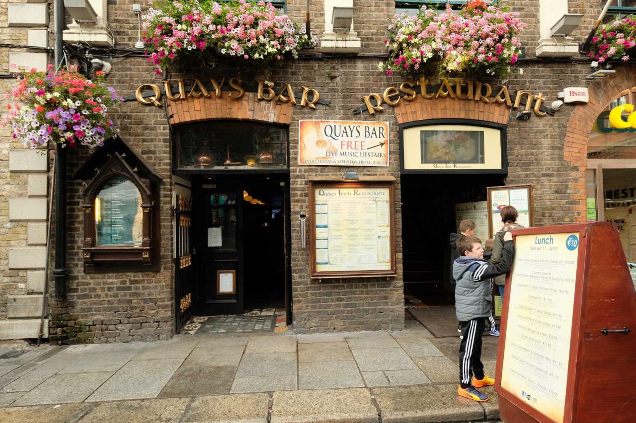 pub restau dans le quartier de Temple Bar