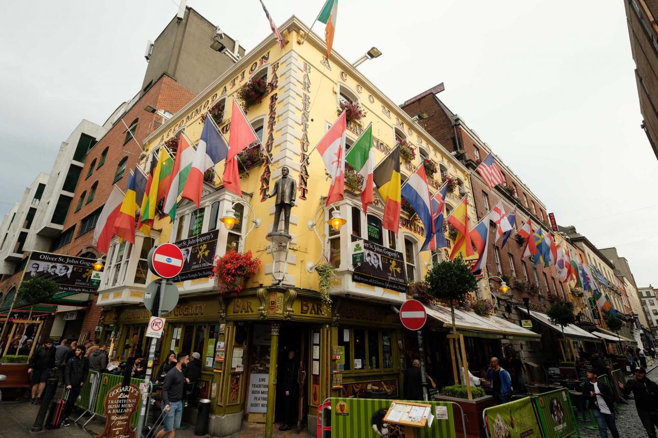 L'Oliver Saint John Gogarty, autre pub mythique du quartier 